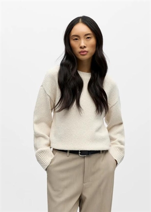 Sima ls knit pullover White Sand Object 